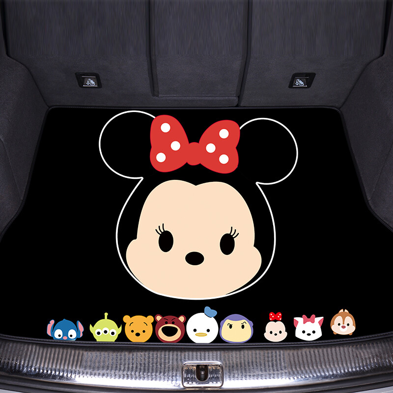 適用于卡通汽車后備箱墊女士大眾高爾夫POLO軒逸卡羅拉騏達(dá)雷凌 卡通米奇